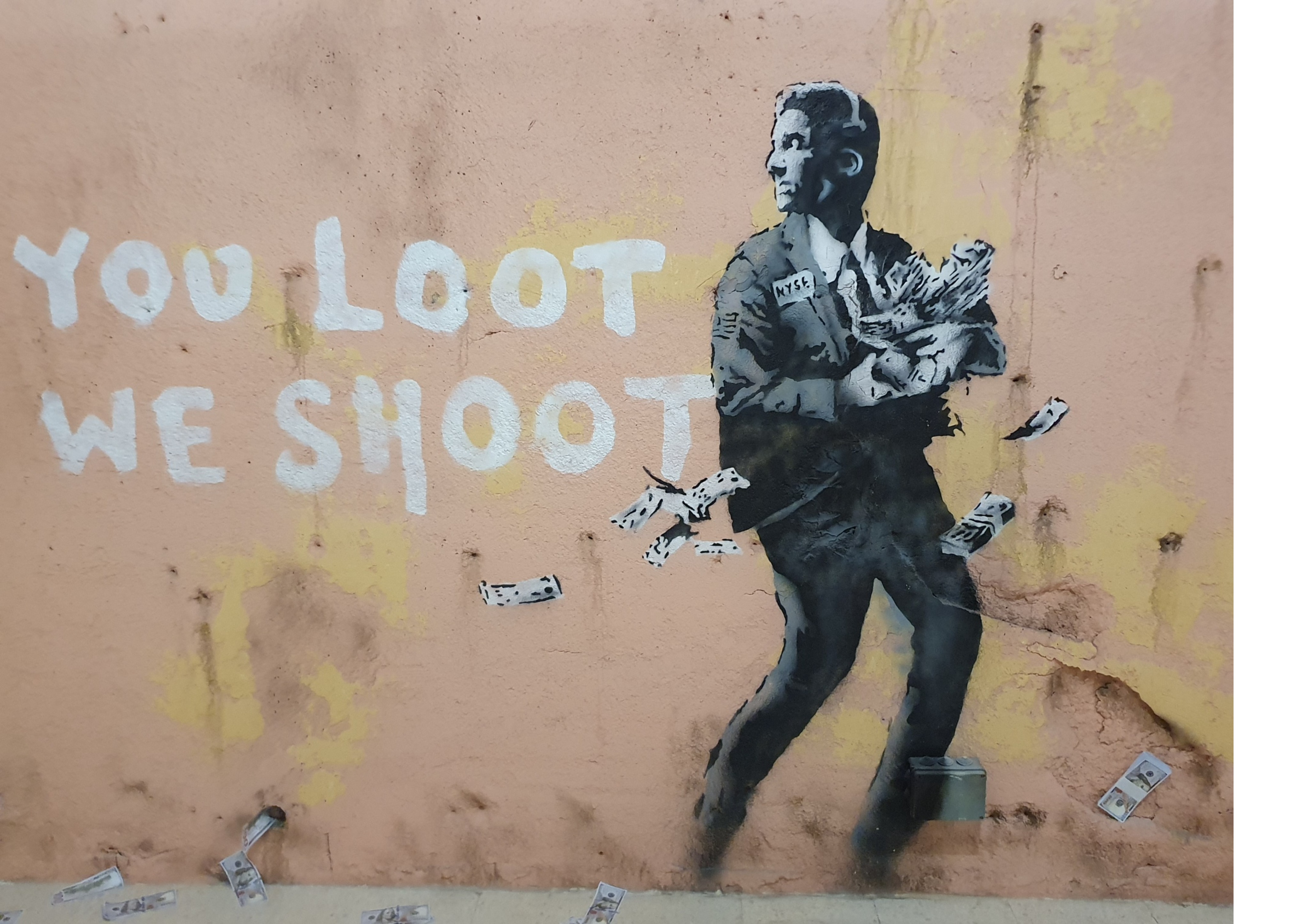 BANKSY 新商品 壁紙アート バンクシー インテリア 絵画 デジタルプリント のり無し 塩化ビニル樹脂系壁紙