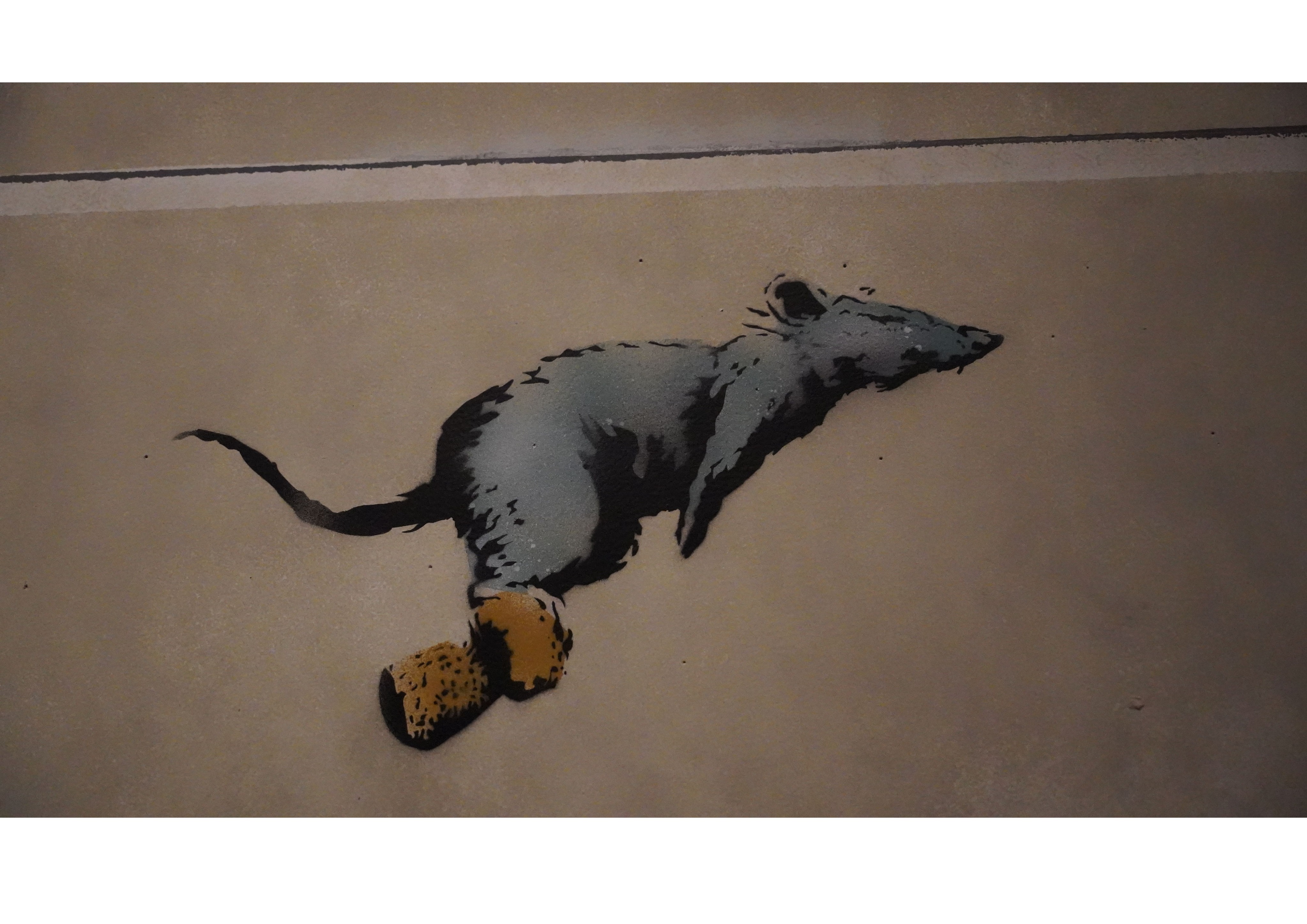 BANKSY 新商品 壁紙アート バンクシー インテリア 絵画 デジタルプリント のり無し 塩化ビニル樹脂系壁紙