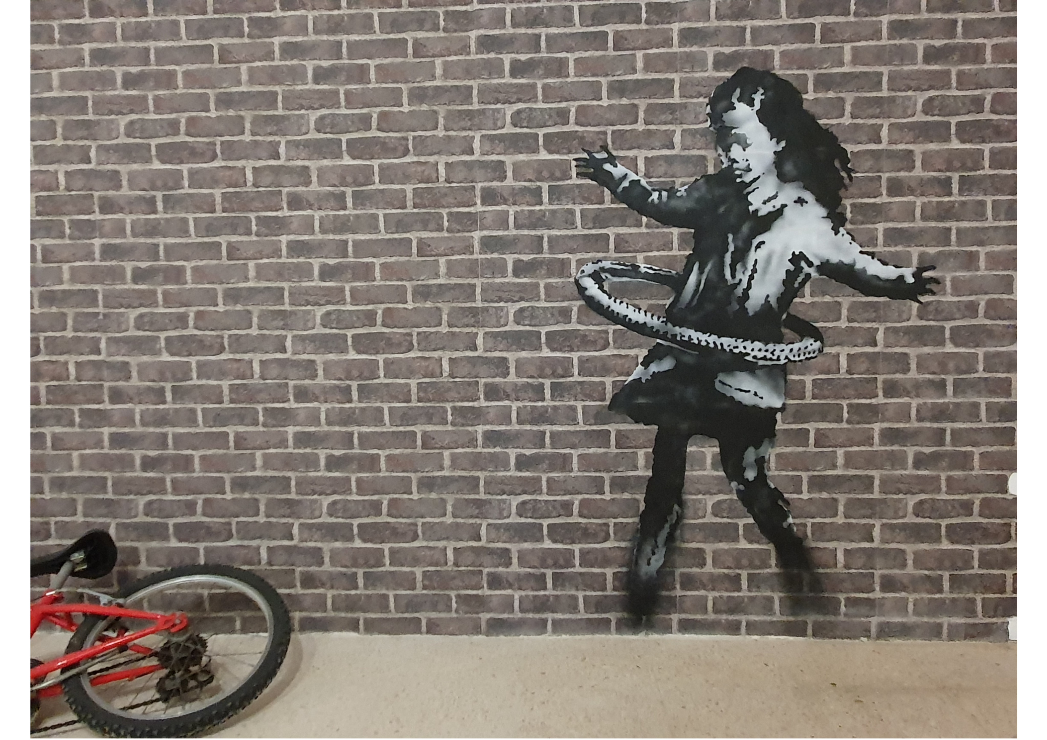 BANKSY 新商品 壁紙アート バンクシー インテリア 絵画 デジタルプリント のり無し 塩化ビニル樹脂系壁紙