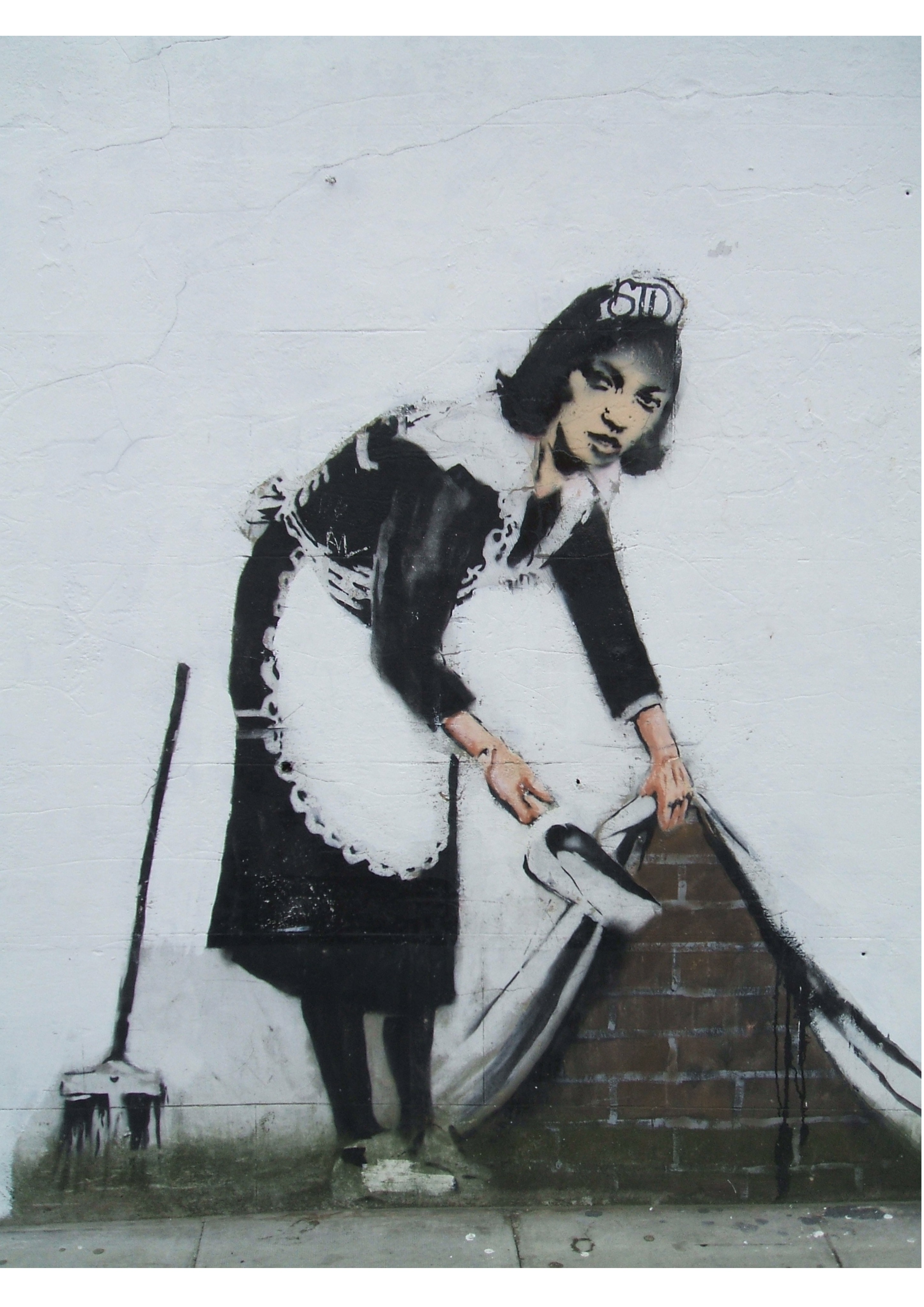 新商品 壁紙アート バンクシー BANKSY インテリア 絵画 デジタルプリント のり無し 塩化ビニル樹脂系壁紙