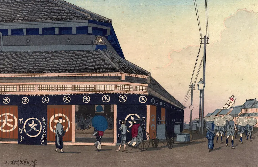 壁紙アート 小林清親 浮世絵師 インテリア 絵画 デジタルプリント のり無し 塩化ビニル樹脂系壁紙