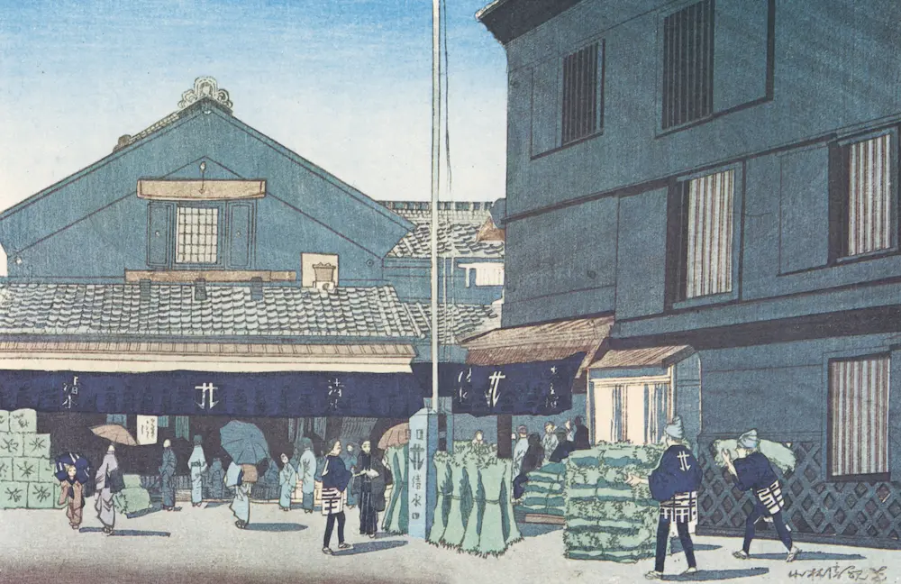 壁紙アート 小林清親 浮世絵師 インテリア 絵画 デジタルプリント のり無し 塩化ビニル樹脂系壁紙