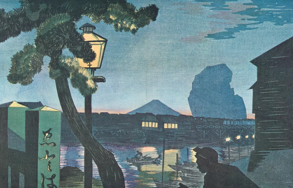 壁紙アート 小林清親 浮世絵師 インテリア 絵画 デジタルプリント のり無し 塩化ビニル樹脂系壁紙