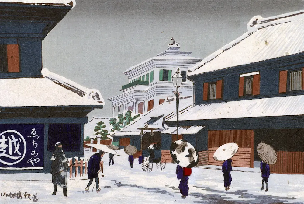 壁紙アート 小林清親 浮世絵師 インテリア 絵画 デジタルプリント のり無し 塩化ビニル樹脂系壁紙